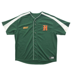 Camiseta de Béisbol Personalizada con Bloques de Color para Hombre, Logotipo Bordado Healy, Malla Transpirable, Corte Holgado, Uniforme Deportivo - Product Image 1