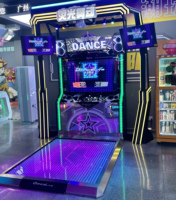 Machine de danse interactive à monnayeur avec LED pour centres commerciaux, parcs d'attractions et divertissement familial