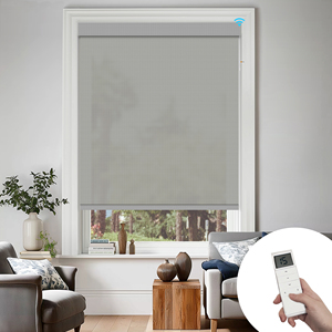SAMADHI <b>Window</b> Blinds Motorized Blackout Roller Blinds Customize Size Remote Control Roller <b>Shades</b> With Valance Sunshine Fabric - Product Image 1