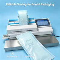 Machine de découpe et de scellage entièrement automatique pour sacs de stérilisation, scelleuse thermique dentaire pour sachets, équipement d'emballage avec écran tactile 7 pouces