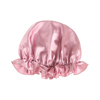 Bonnet de Douche en Soie de Mûrier Respirant et Coupe-Vent pour Femme, Idéal pour les Soins Capillaires et Post-partum – Véritable Bonnet de Beauté