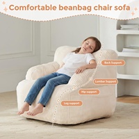 Fauteuil bean bag en mousse pour enfants, siège individuel confortable et écologique, idéal pour la chambre, le salon, les jeux, la lecture et la détente