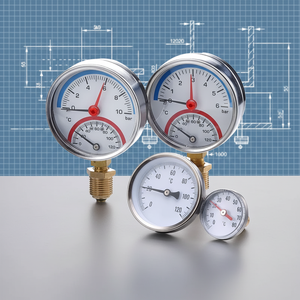 SONGLIN Mount <strong>Pressure</strong> <strong>Gauges</strong> With Front Flange <strong>Price</strong> Favorable OEM - Product Image 1