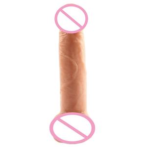 Godes coulissants réalistes en silicone liquide avec boules mobiles Harnais à sangle Sex Toys pour hommes et femmes G Spot Pleasure - Product Image 1
