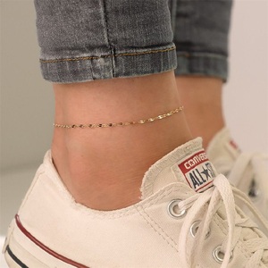 Emanco Handgemaakte Meisjes Enkelbanden Fijne Voet En Lip Ketting <span class=keywords><strong>In</strong></span> Goud Pvd Plating Dunne Roestvrijstalen Enkelband - Product Image 5
