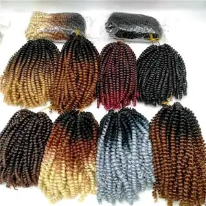 Spring Twist Braiding Hair Bomb Twist Hair Synthetic Fiber Fluffy Twist Crochet Braids