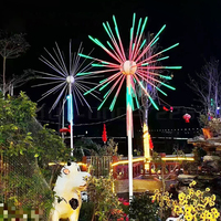 Décoration de Noël personnalisée 2.4m RVB DMAX extérieur rue LED feux d'artifice arbre IP65 verre à commande vocale flux lumineux