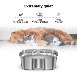 7 giorni di consegna prodotti per animali domestici 2L Pet ciotole e alimentatori innovazione in acciaio inox automatico Pet distributore di acqua fontana - Product Image 4