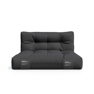 Coussin de palette d'extérieur Elinacs Anthracite Rectangulaire Résistant à l'eau Matelassé 100% Polyester Utilisation toutes saisons - Product Image 1