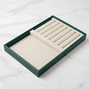 Fashion Green Jewelry Tray for Earring <b>Ring</b> Pendant <b>Necklace</b> Jewelry Free Combine Display Tray - Product Image 3