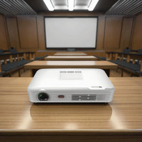 Mini projecteur portable 4K, 2 Go de RAM, stéréo HIFI, 4500 lumens, 32 Go de stockage, Android 9.0, WiFi, intérieur/extérieur, lampe LED DLP, mise au point automatique 2