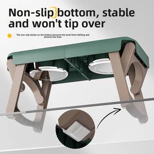 Prim çevre dostu paslanmaz çelik köpek maması su kasesi katlanabilir yükseltilmiş besleme kaymaz açık için <span class=keywords><strong>stand</strong></span>ı - Product Image 4