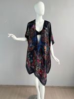 Kaftans Maxi en Polyester Soyeux Imprimé pour Femmes Africaines, Robes d'Été à Motifs, Châles et Robes pour Adultes – Vente en Gros