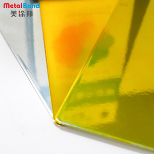 Gương Chrome vàng sơn tĩnh điện vàng trong suốt có độ bóng cao Bề mặt Phản chiếu - Product Image 5