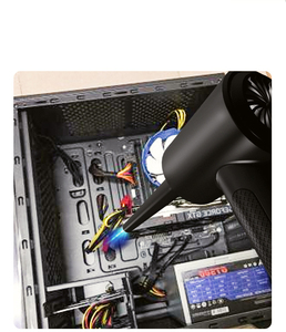 Xách tay không dây mini xe tải ghế không khí Khăn lau bụi Cleaner USB Loại C flash ánh sáng không dây điện Khăn lau bụi không khí cho máy tính làm sạch - Product Image 3