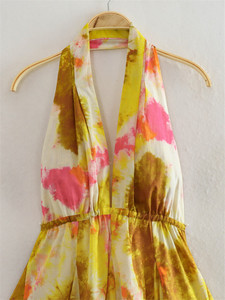 GX6249 Abito Estivo Sexy da Festa con Collo Halter <span class=keywords><strong>Senza</strong></span> <span class=keywords><strong>Maniche</strong></span>, Vestito Aderente Casual con Scollo a V Profondo, Elegante Mini Abito <span class=keywords><strong>Senza</strong></span> Schienale per Donne - Product Image 4