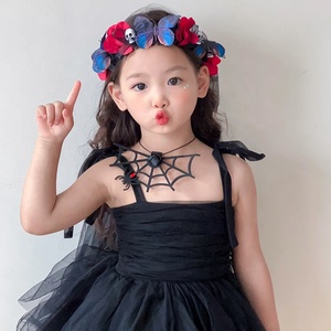2025 Halloween Tulle papillon fleur bandeau pour bébé filles mignon animé reine bandeau pour enfants adolescents cheveux accessoires - Product Image 2