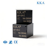 Nouveau Relais Mini Haute Puissance KKA-F22 16A 12V 4 Broches 1Z SPST-OFF Étanche pour Voiture, Camion, Bateau, Automobile et Appareils Ménagers