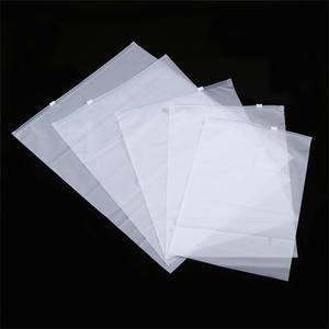 In stock recyclble transparent Custom PE <b>Plastic</b> Security Zipper <b>Bags</b> with Gravure Printing <b>for</b> garment underwear <b>Packaging</b> - Product Image 3