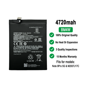 BM4W แบตเตอรี่ของแท้4820mAh สำหรับโทรศัพท์มือถือ <span class=keywords><strong>Mi</strong></span> 10T Lite <span class=keywords><strong>5G</strong></span> สำหรับ redmi Note 9 Pro - Product Image 2