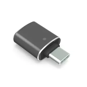 Usb 3.0 female to type c male adapter with light