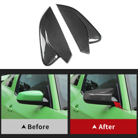 Accessoires extérieurs de voiture ES couverture de rétroviseur accessoires en Fiber de carbone pour Ford Mustang 2010-2014