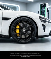 Neue Geruida Hyper Black Mesh Design Geschmiedete 6061 T6 Aluminiumlegierung Räder 12000T Gepresst TÜV JWL VIA S2-00040 18-23 Maßanfertigung