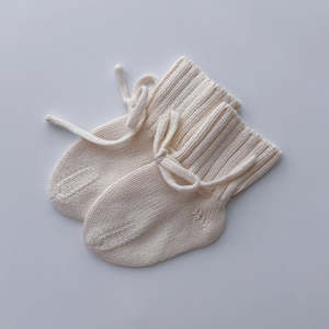 Zapatitos de punto ligeros <span class=keywords><strong>para</strong></span> recién nacido, hechos a mano, con lazo, de algodón suave, color blanco, <span class=keywords><strong>para</strong></span> <span class=keywords><strong>bautizo</strong></span>. - Product Image 3