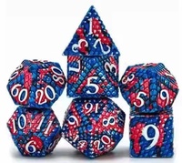 D6 D20 kustom dadu penjara dan naga permainan emas menulis logam d & d set dadu 7 DND rpg Dice