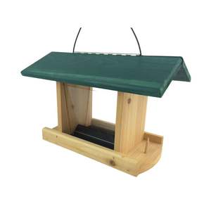 Houten Vogelvoeders Huis Voor Buiten Opknoping Met Kooi Feeders Station - Product Image 4