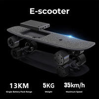 Scooter Eléctrico 35 km/h, 13 km de Autonomía, Motor Dual, Batería Intercambiable en 10s, Banco de Energía, Control Remoto Inalámbrico, Ultraligero, Bicicleta Eléctrica para Adultos