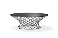Table basse en verre trempé avec miroir, pieds en métal, table basse, latérale, pour la construction d'un bureau