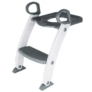 품질 보증 계단 플라스틱 아기 화장실 변기 훈련 시트를 설치하기 쉬운 사다리 변기 훈련