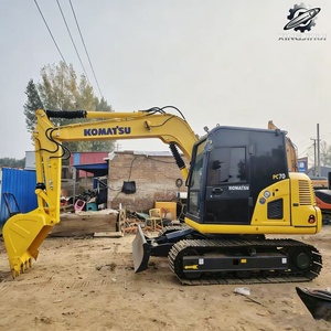 Used Komatsu70 MiniCrawler Excavator 7Ton 0.3m³<b>Bucket</b> Original Japan Brand <b>Small</b> Construction Excavator Low Hours Good Condition - Product Image 2