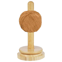 Support de fil en bois élégant pour la maison, support de bobine de fil tressé, enrouleur de fil rotatif de table, accessoire de kit de couture