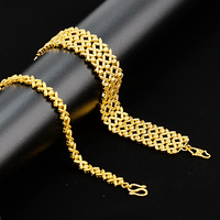 Nouveau design Z H – Bracelet chaîne et maillons plaqué or 24 carats, style hip-hop, tendance, unisexe, cadeau, en laiton et alliage de cuivre, service de moulage