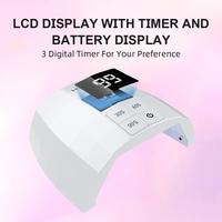 HOWYEA Lampe à ongles bon marché rechargeable avec poignée Séchoir à laque en gel à lumière rouge Lumière UV pour ongles Lampe à led UV sans fil pour ongles