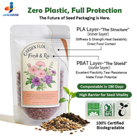 Emballage biodégradable en PLA pour semences de jardin, plantes agricoles, engrais, fleurs, légumes, emballage en sachet debout