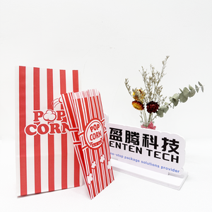Bolsas de Papel Desechables Resistentes al Aceite de Grado Alimenticio, Bolsas para Palomitas a Prueba de Grasa para Microondas con Impresión de su Logotipo - Product Image 2