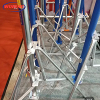 Construction Adjustable Steel Props for Concrete Scaffold Jack Post Q235 Painted Acrow Props Building Formwork WOHENG WH-A