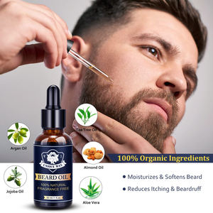 Kit de soin de la barbe Tot Selling avec huile de croissance de la barbe, étiquette privée, haute qualité, soin masculin, coffret cadeau de luxe, kit de croissance de la barbe - Product Image 5