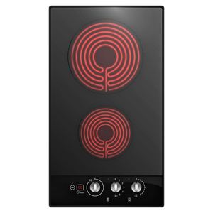 3000W 220V Kitchen Appliance Electric Infrared Cooker 2 Burner Vertical Built In Design <b>Knobs</b> Control electric <b>ceramic</b> cooker - Product Image 1