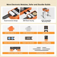 Hiwonder DaDa:bit V2 Kit de Robótica y Electrónica Programable para Principiantes, con Micro:bit V2 y Placa de Expansión