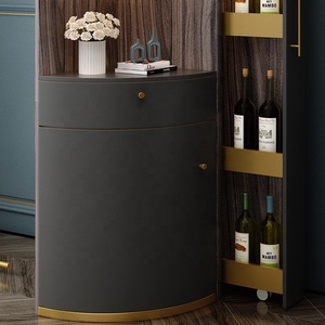 Luxury Living Room Home Furniture LED Light <strong>Corner</strong> Bar Wine <strong>Display</strong> <strong>Cabinet</strong> - Product Image 3