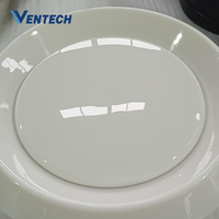 Vannes à disque en plastique modernes pour plafond, diffuseur d'air de retour circulaire pour système de ventilation CVC