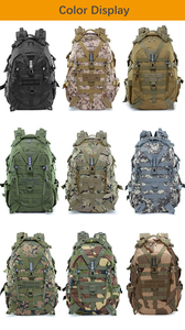 Shero Blue <span class=keywords><strong>Camouflage</strong></span> Chasse Patch Ykk Fermetures à glissière Molle Sacs d'extérieur 20L 30l 35l 40l 45l Sacs à dos tactiques d'assaut étanches - Product Image 5