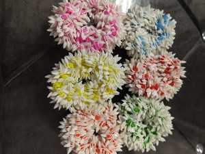 Guirnaldas de Flores Artificiales de Plástico Blanco y Amarillo, Ligeras, Reutilizables, de Alta Calidad, para Uso en Interiores, Recuerdos para Fiestas - Product Image 1