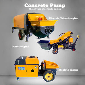 بسعر المصنع مضخات خرسانة صغيرة متنقلة للمقطورة للبيع مضخة خرسانة صغيرة محمولة - Product Image 1