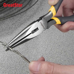 Set di attrezzi per pinze Set di pinze multiuso con doppia impugnatura immersa pinze a becchi lunghi con giunto a scorrimento diagonale - Product Image 4