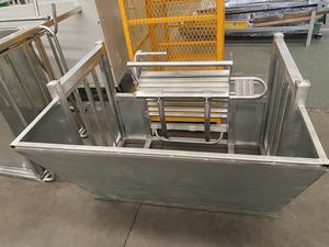 Cage de transfert pour moutons galvanisée à chaud, avec système de compression, équipement d'élevage pour moutons et chèvres - Product Image 6